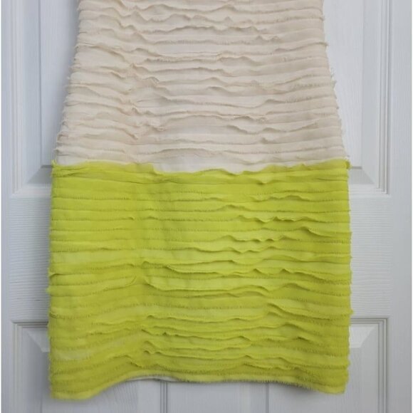 BEBE Peyton Colorblock Mini Bodycon Tier Cocktail Dress S - Picture 5 of 11